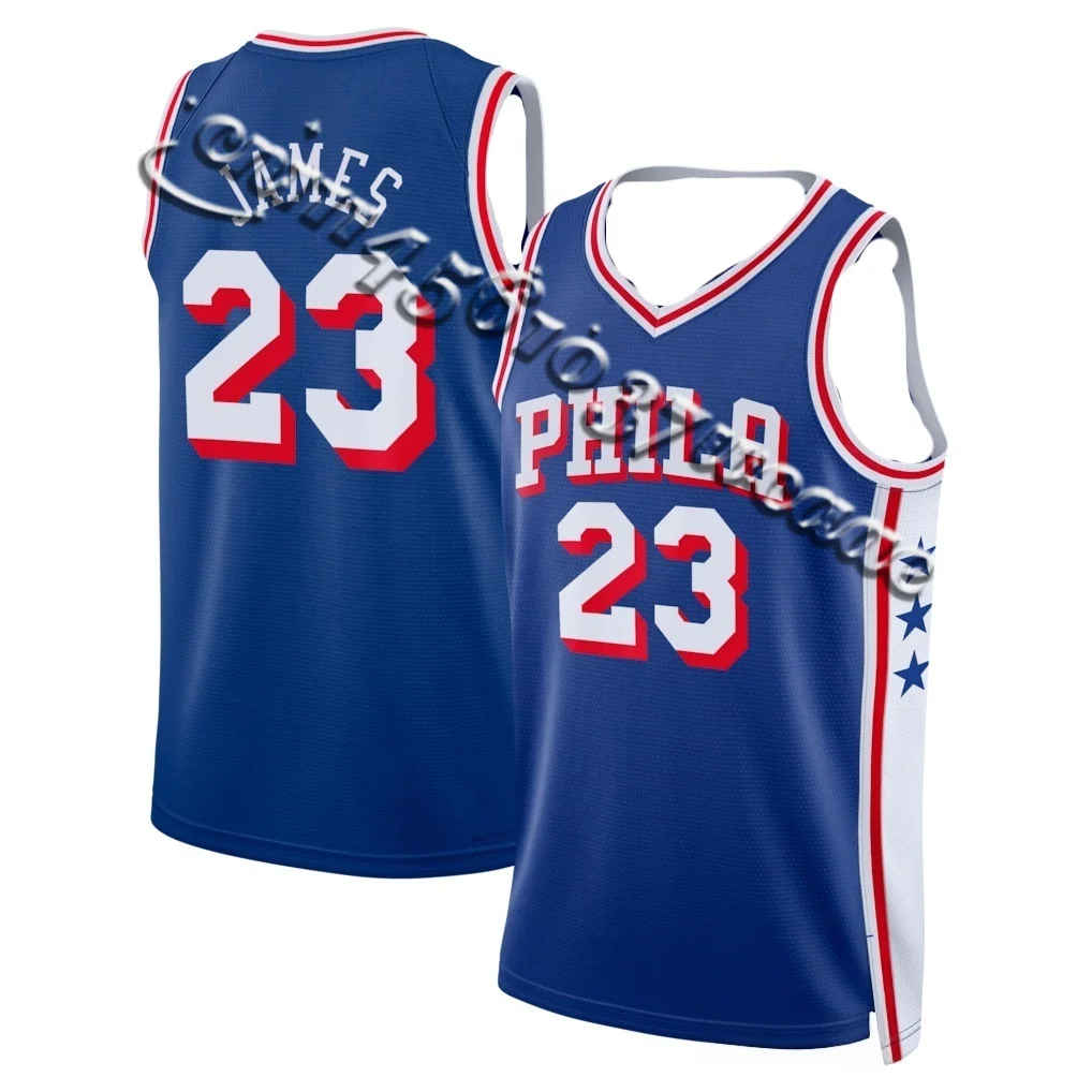 2026 23 Philadelphia Basketball Jersey, Mesh Breathable Sleeveless Sports Uniform for Men FamilyMatching