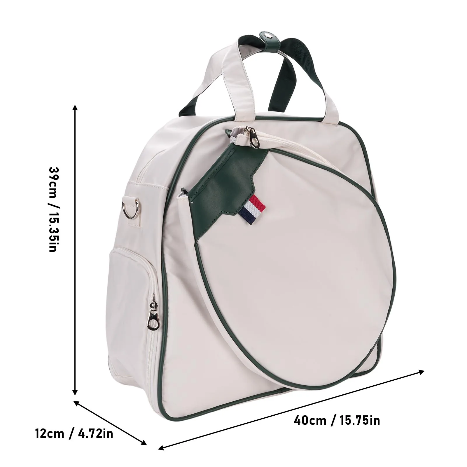 Tennis Bag Insulated Cup  Separate Shoe Compartment Waterproofing Stylish Tennis Racket Bag for Men Women for Sports