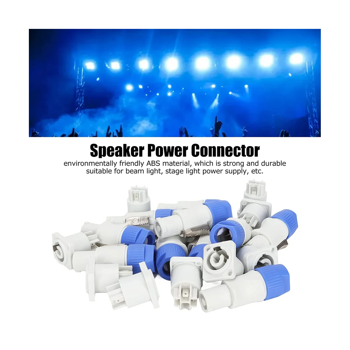 A57G-3 Pin AC Power Con Stecker und Buchse Kopf Anschlüsse, Signal Eingang Jack für Strahl Licht Bühne Licht Power (Ausgang)