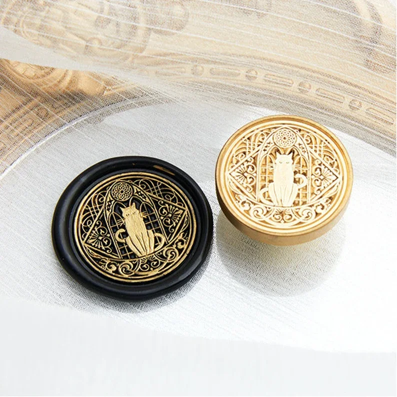 

Moon cat Wax Seal комплект печатей, набор забавных восковых печати для журнал, печать для конвертов, печать для приглашений, штамп для упаковки