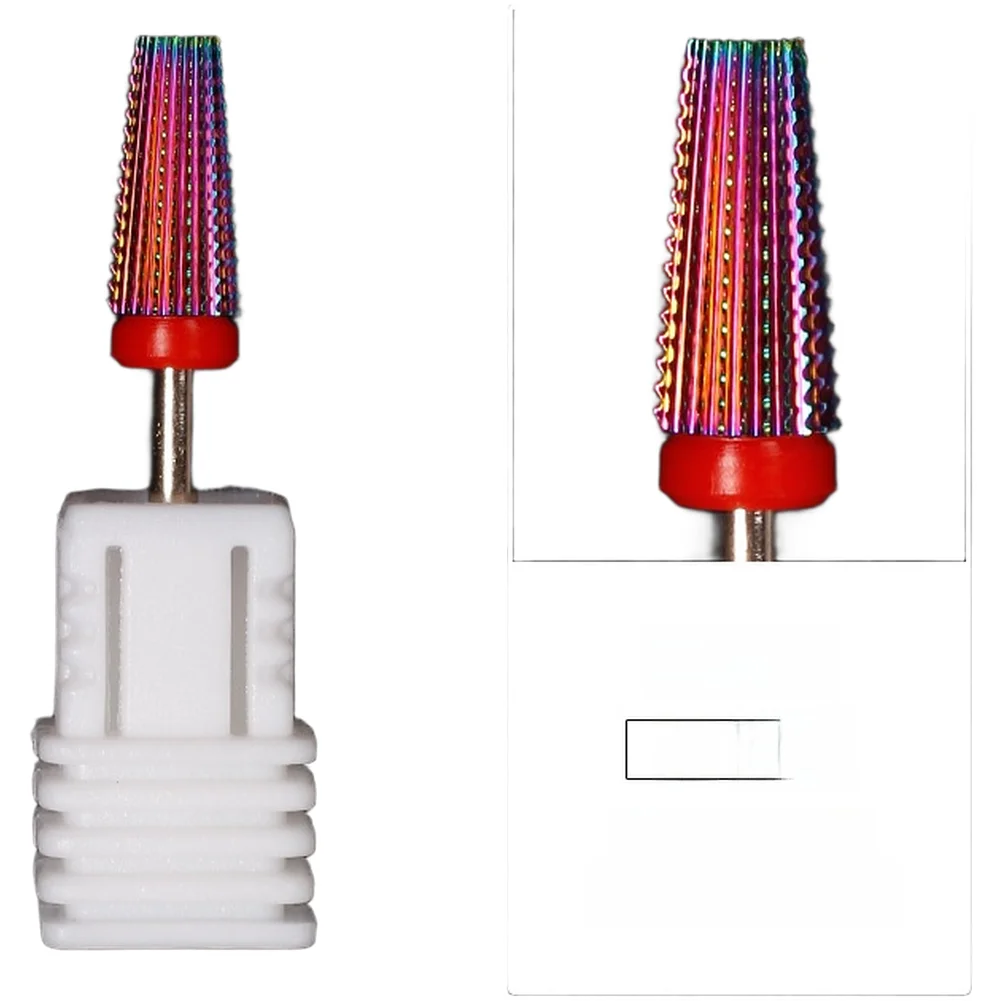5 in 1 Steel Grinding Head for Nail Drill Machines Compatible with Gel Polish For Acrylic Nail Enhancement Work