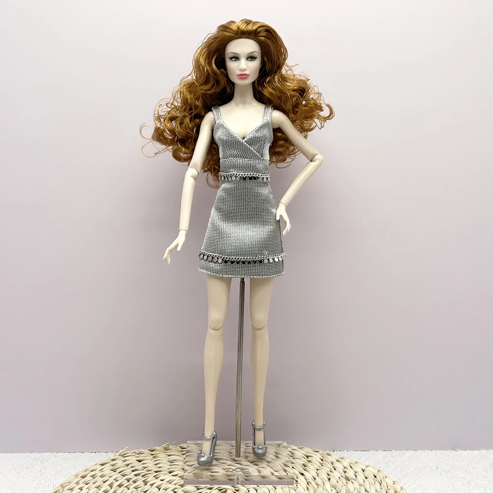 Soporte para muñeca de supermodelo BJD, Base de exhibición acrílica ajustable en altura, caballete de Metal, coleccionista de muñecos, regalos, Juguetes DIY, 1/6