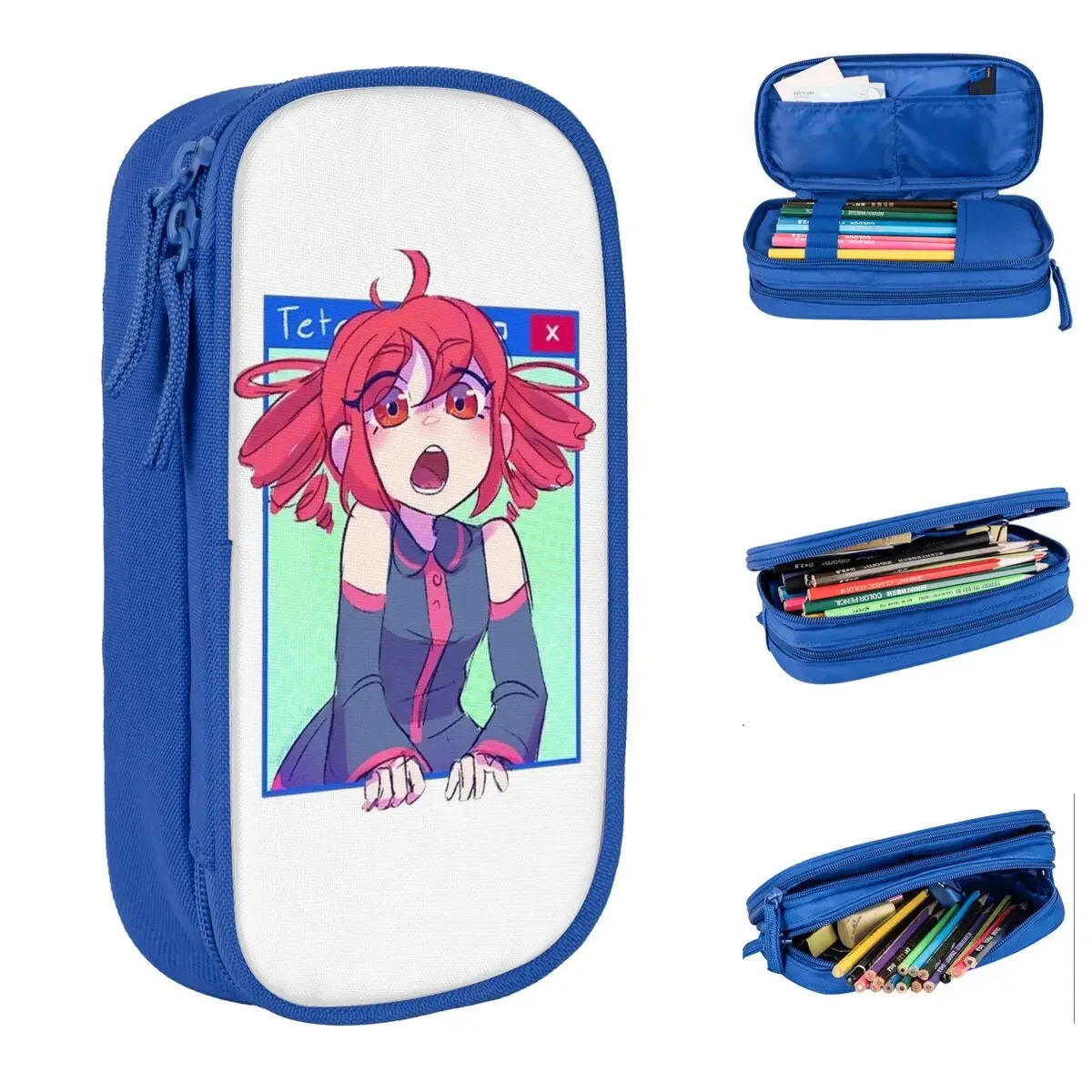 

Kasane Teto Window Pencil Cases Pencilcases Pen Box Kids Big Capacity Bags School Supplies Cosmetic Stationery