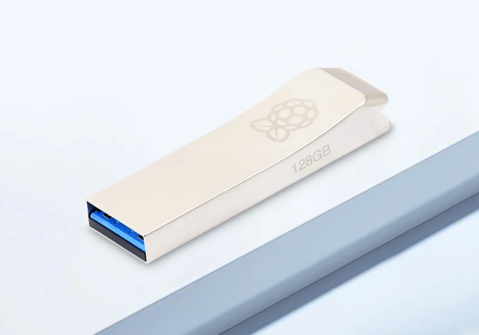 cle-usb-30-officielle-raspberry-pi-128-go-pour-systemes-pi-compatible-usb-20-30-faible-consommation-u1-u2-en-veille