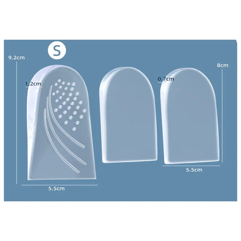 BAAU Adjustable 3-Layer Height Increase Insoles, Adjustable XO-Style Legs For Leg Length Discrepancy-L Durable Easy To Use