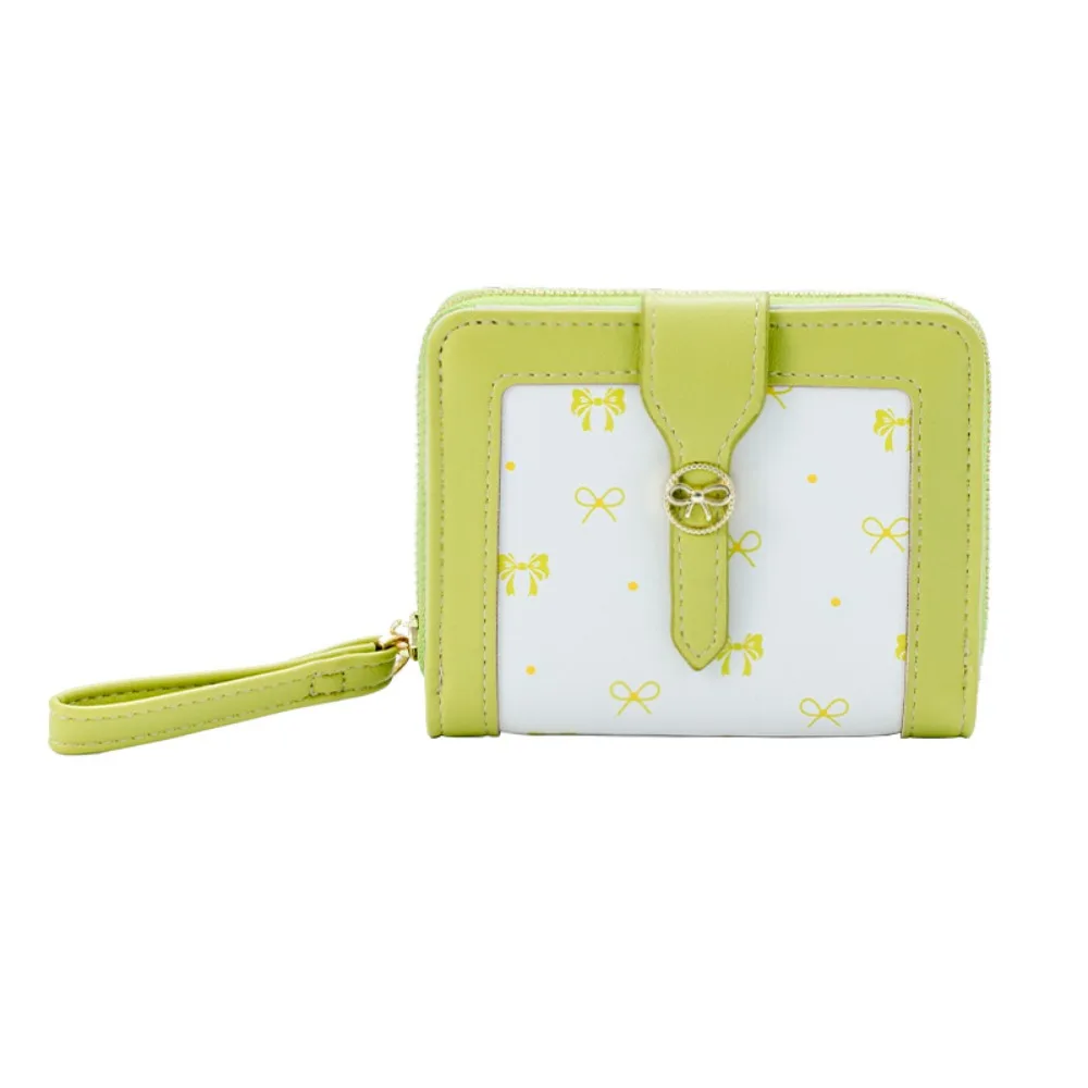 Cute Style Large Capacity Bow Wallet Durable Multi-layer Bifold Wallet Fashionable Card Holder Purse Gift