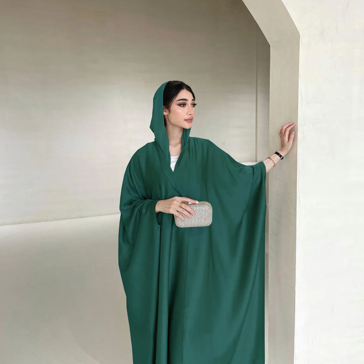 

Marocain Open Abaya Satin Kimono Cardigan Women Muslim Dress Eid Mubarak Djellaba Islamic Jalabiya Dubai Turkey Robe Kaftan Gown