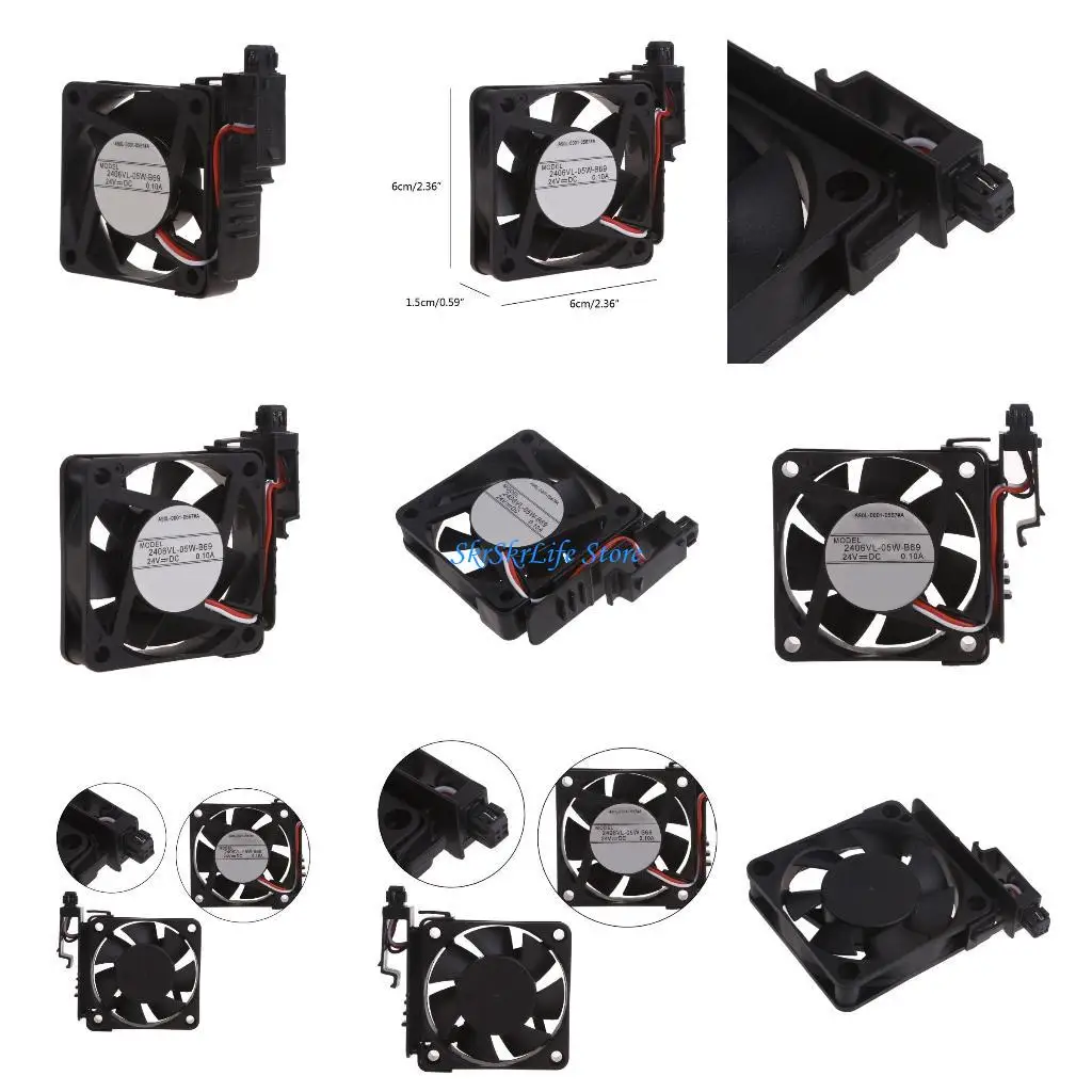 

E65E New Cooling Fan for 2406VL-05W-B69 60x60x15mm FANUC System Cooling Fan