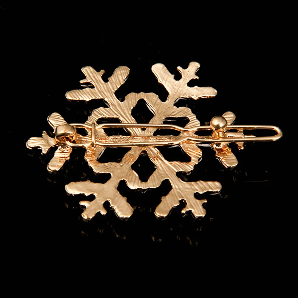 

2 pcs Big Snowflake Hair Clips Rhinestones Crystal Hair Pins For Girls Shining Barrettes Accessories Headwear Daily Wear