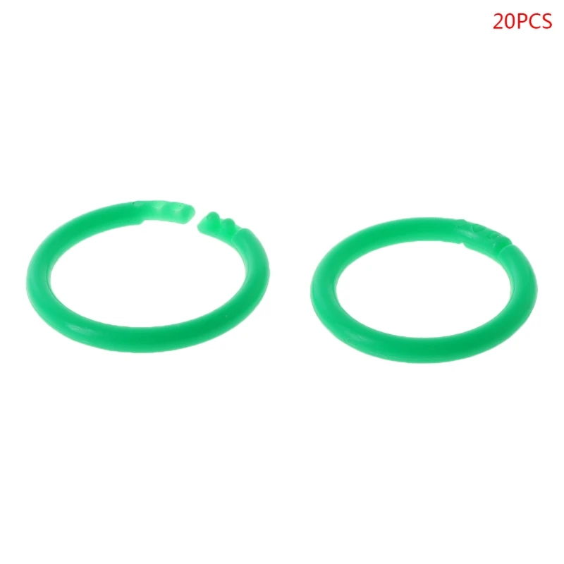 20x Cerchio in plastica creativo Multifunzionale Raccoglitore ad anelli a fogli sciolti per