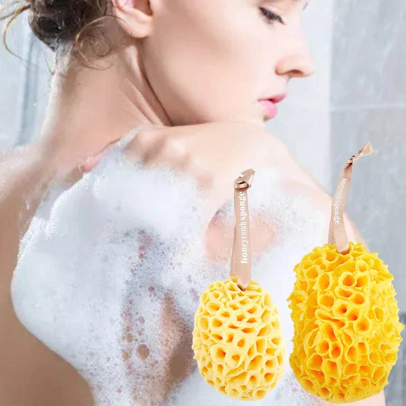 Natural Sea Wool Sponge Replacement Dead Skin Remover Cleaning Foam Washing Massager Pouf Shower Exfoliating Sponge Body