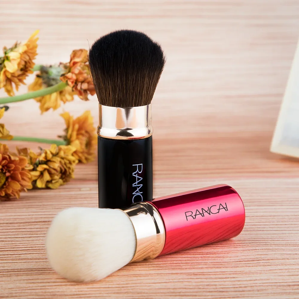 Portable Foundation Makeup Brush Retractable Mini Loose Powder Blush Brush Kabuki Brush Face Brushes Beauty Cosmetic Travel Tool