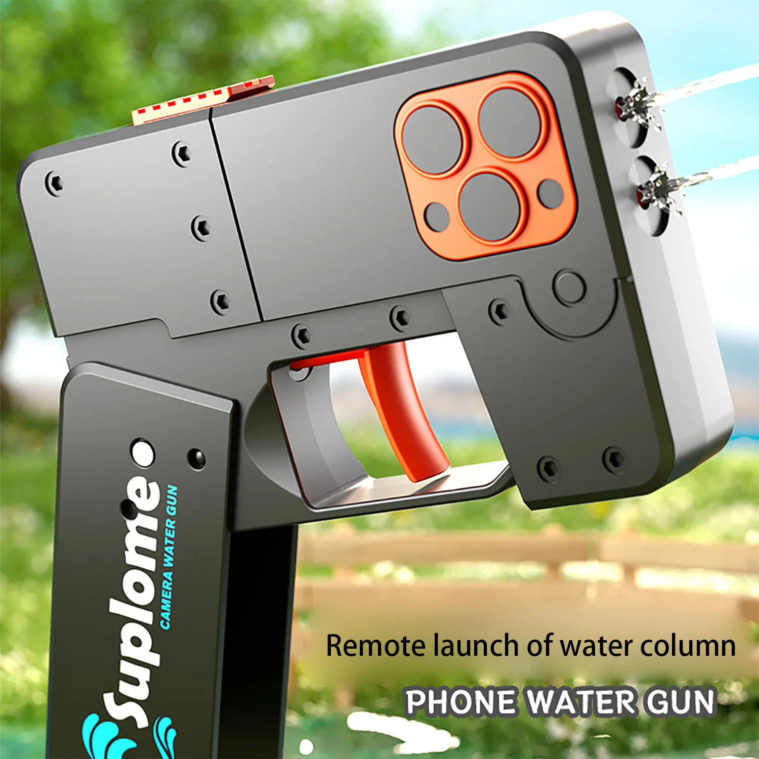 Children's folding mobile phone water gun new and unique summer toy water battle outdoor interactive game