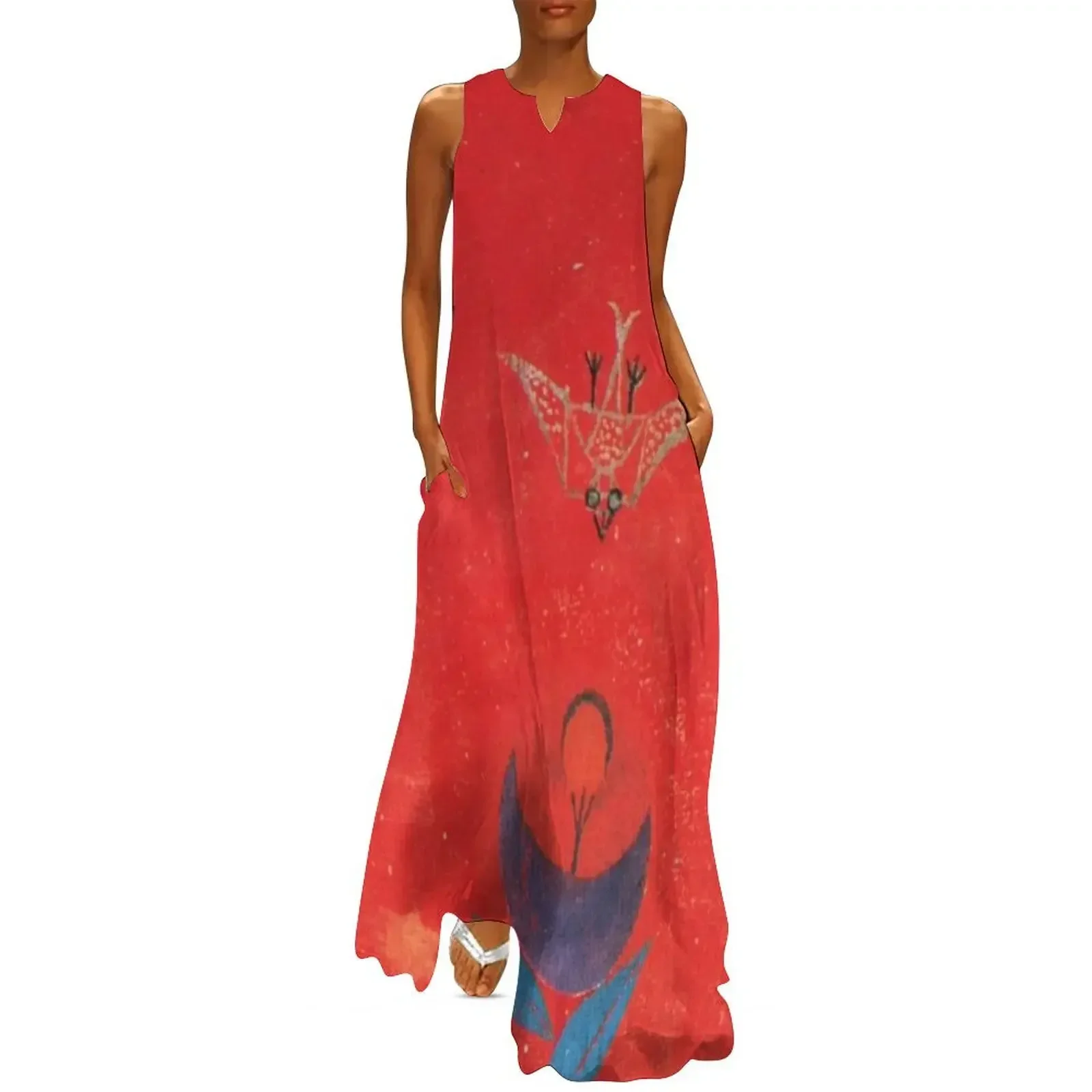 

Paul Klee - Flower Myth Long Dress birthday dresses for women Women's skirt Dress vintage dress women elegant luxury