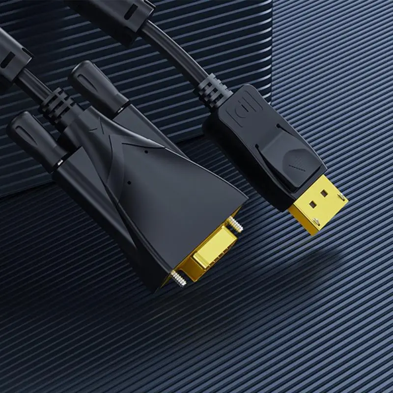 

DisplayPort to VGA Cable Feature Reinforced PVC Housing and Double Noise Suppression Rings for Uninterrupted H8WD