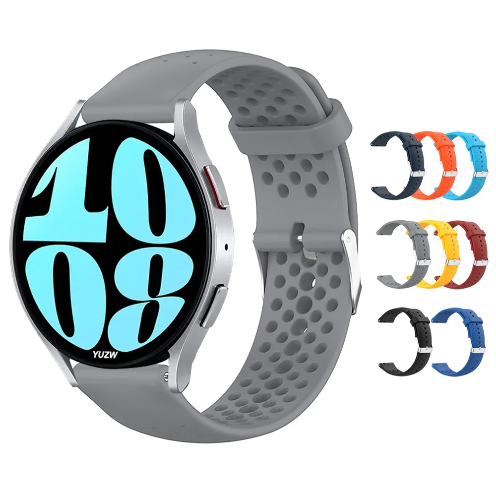 

22mm 20mm Silicone Bracelet For Samsung Galaxy Watch 3 41mm 45mm 46mm 42mm Strap For Galaxy Watch 6 5 4 Classic 40mm 44mm bands