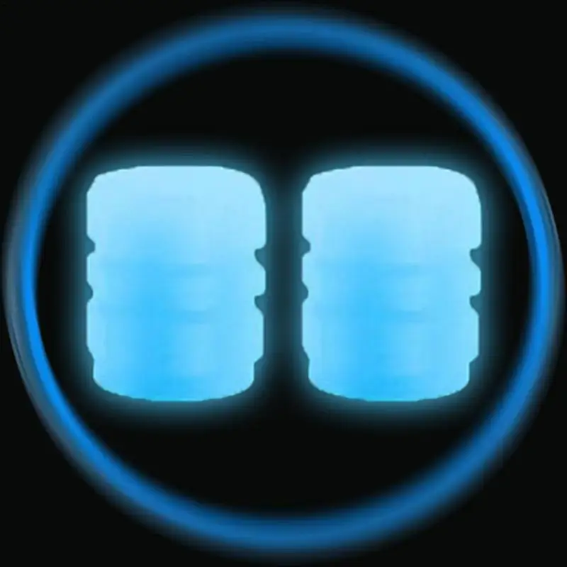 Tire Stem Caps Leakproof Glowing Seal Tire Valve Stem Caps Rust Proof Universal Valve Caps Set For Cars Trucks Bikes Motorcycles