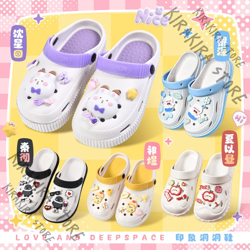 

Love and Deepspace Rafayel Xavier Sylus Slipper Japanese Style House Slippers Beach Shoes Cosplay Zayne Caleb Shoeing Ornament