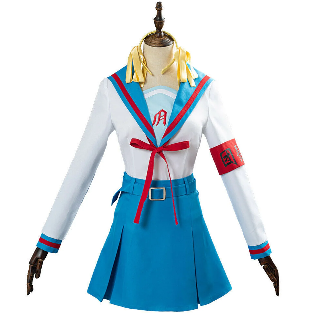 

Hemixush Anime Suzumiya Haruhi no Yuutsu Cosplay Suzumiya Haruhi Costume Party Suit Full Set Female JK Suit