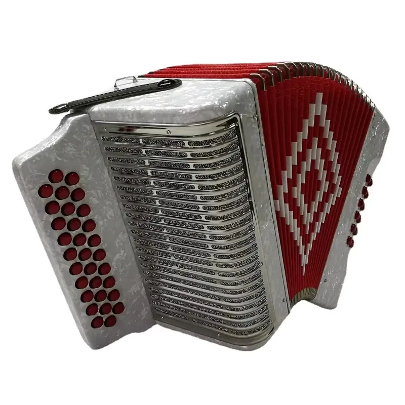 

31 Keys 12 Bass Premium Accordion, Stainless Steel Grille Cover Cover Button 12bass Accordion
