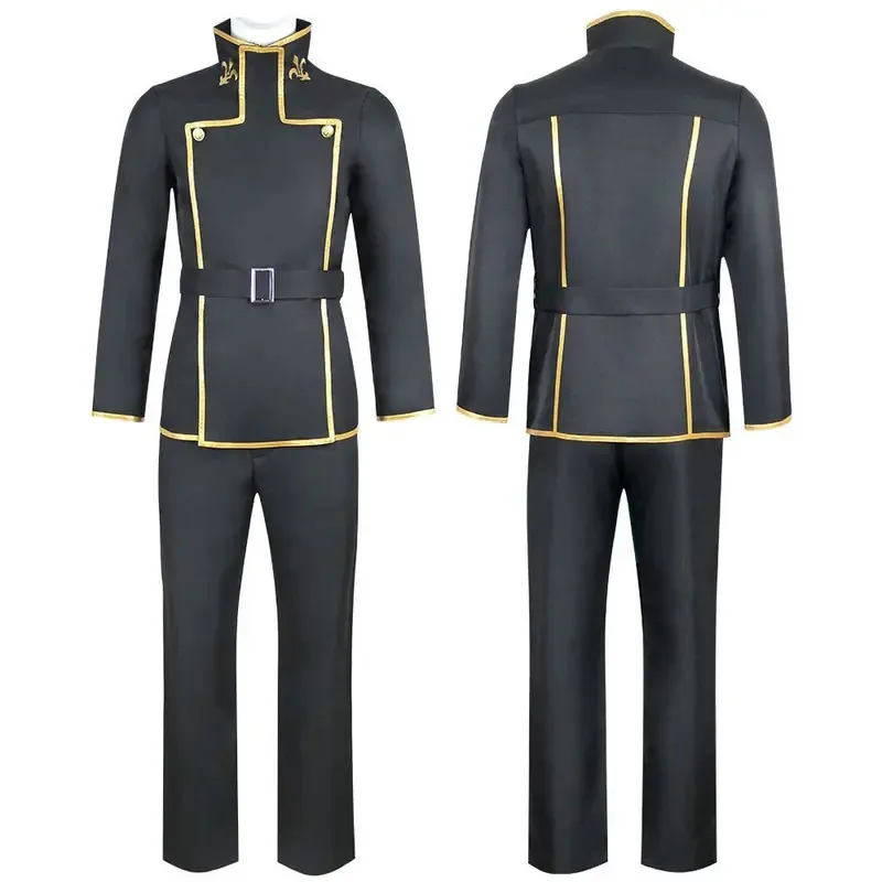 

CyAnime CODE GEASS Lelouch of the Rebellion R2 Zero Lelouch Lamperouge Косплей Костюм Экипировка Хэллоуин Униформа Костюм Парик