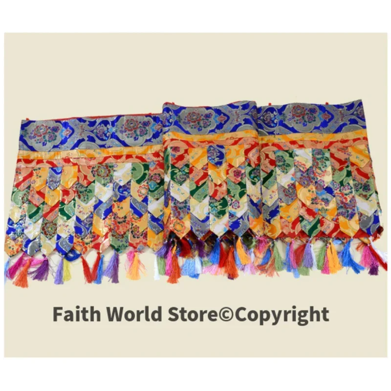 400cm long Buddhist supplies temple hall WALL Decorative curtain embroidery Auspicious curtain draperies streamer cloth