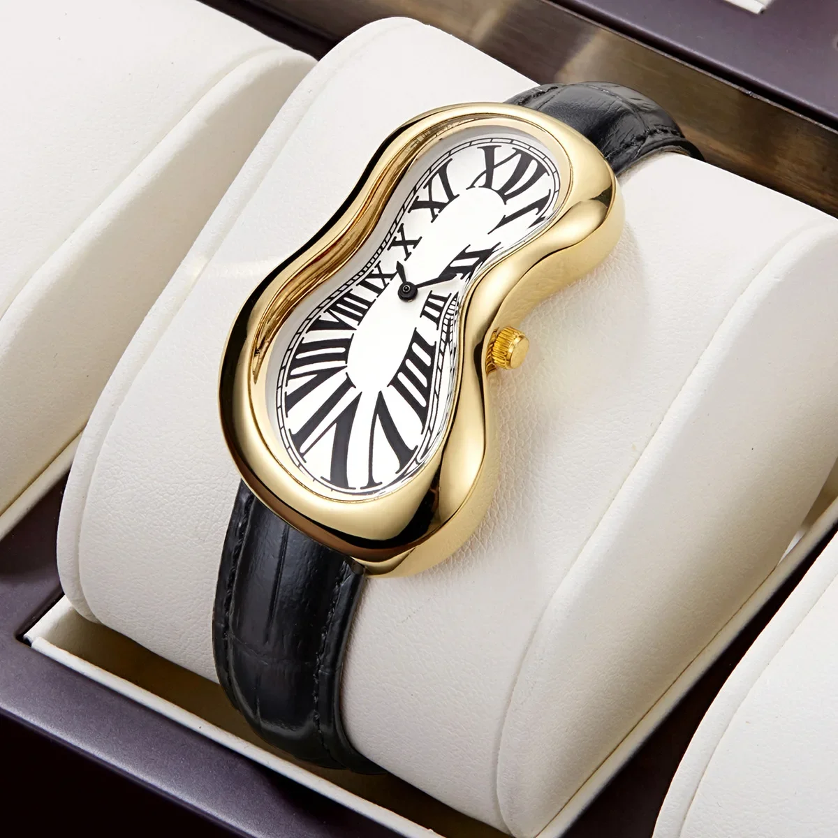 New Y2K Melted Twist Watch Fashionable and Luxurious Women's Watch Waterproof Niche Vintage-Style Quartz Women's Watch Reloj