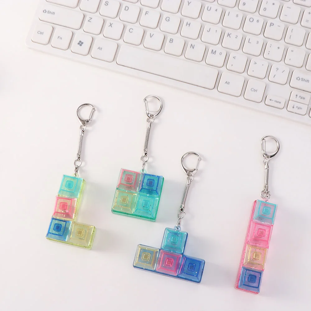 PVC Fingertip Button Keychain Fingertip Button Mechanical Keyboard Mechanical Switch Key Chain Colorful Light Axle Tester