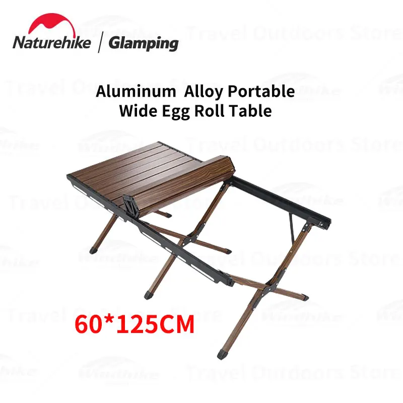 

Naturehike Widens Egg Roll Table Outdoor BBQ Party Table Storage Camping Table Aluminum Alloy Portable Foldable Picnic Table