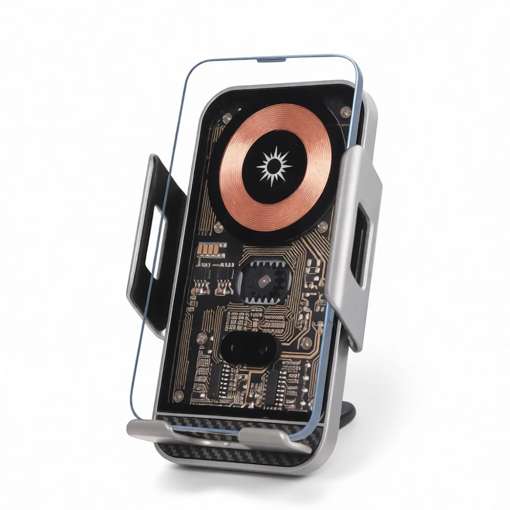 15W Infrared Induction Wireless Car Charger Automatic Clamping Phone Mount Fast Charging Stand For Mobile Cell Accessories