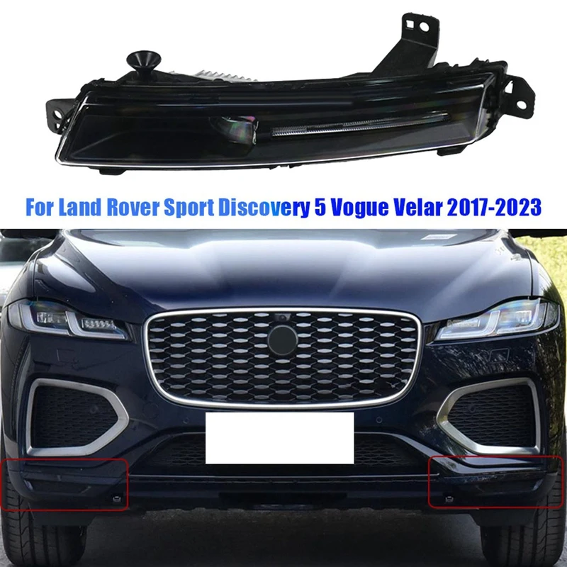 

Левая передняя противотуманная фара LR082056 LR098343 для Land Rover Sport Discovery 5 Vogue Velar 2017-2023, противотуманная фара в сборе