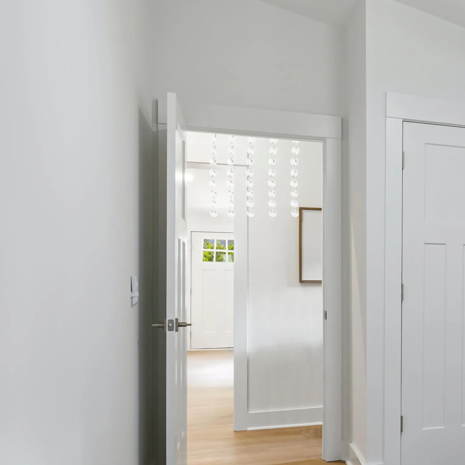 

Octagon Beads Chain Glass Octagon Beads String Decoration Hanging Door Curtain Bead Strand Ornament Bead Strand