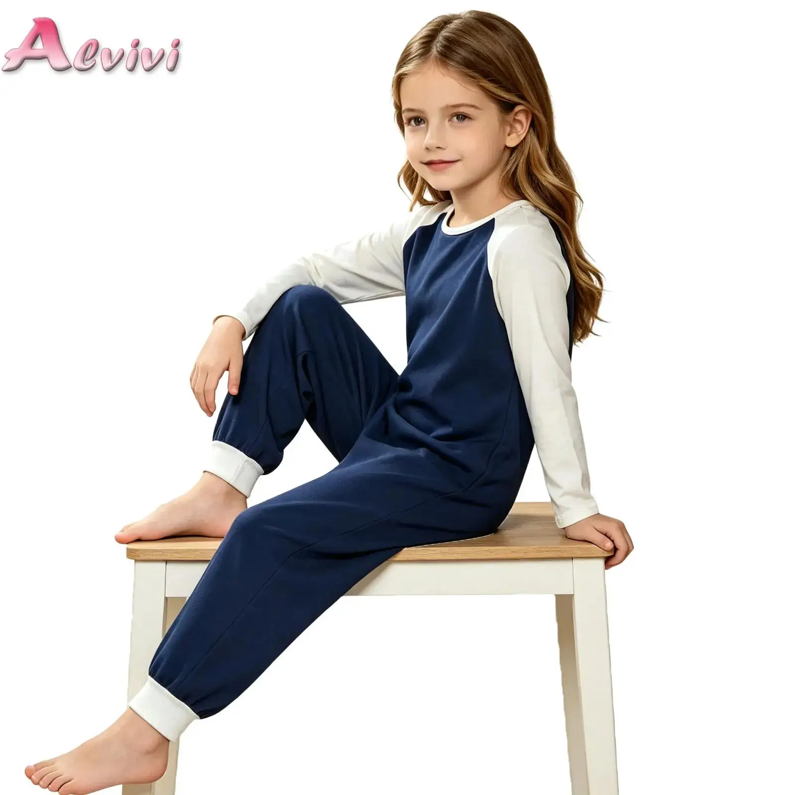 Unisex Kids Boys Girls Special Needs Adaptive Clothing Color Block Jumpsuit Long Sleeve Anti-stripping Invisible Zipper Bodysuit