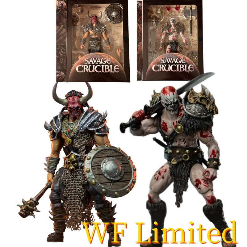 In Stock Savage Crucible Studio  Skeleton Vakur/Blood Handprint Soldier Action Mobile Doll Model Collection Gift Ornament WF