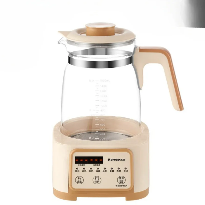 サーモスタット付き多機能電気ケトル,家庭用湯沸かし器,健康沸騰,1.8l〜2.2l