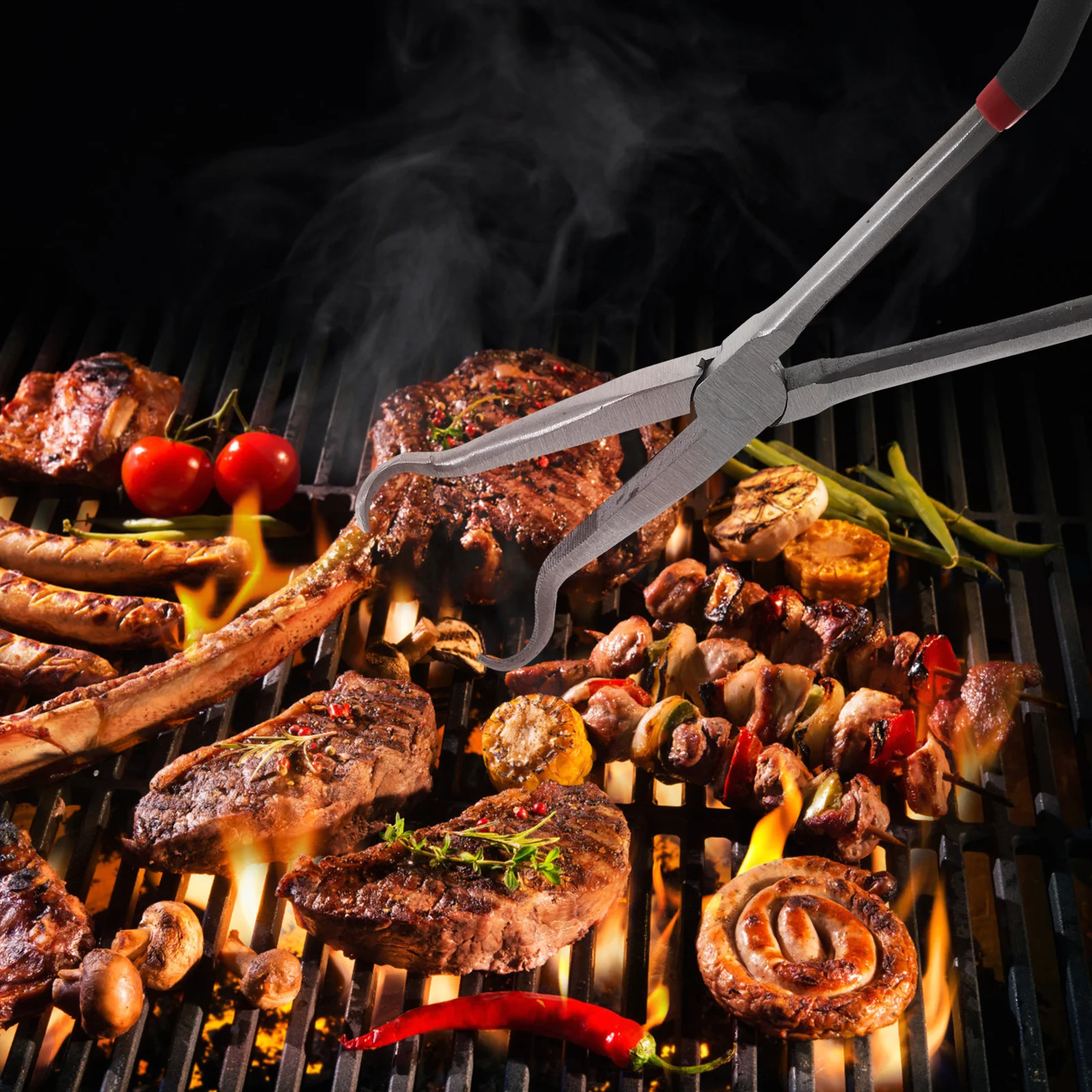 

1pc Extended Long Nose Plier High Quality Arc Handle Rubber Coated Comfortable Grip For Tight Spaces Manual Wiring Plier