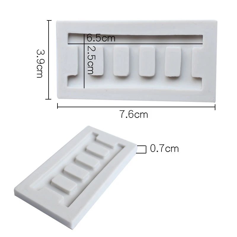 3D Ladder Silicone Fondant Mold Fence Cake Decorating Tools Cupcake Topper Chocolate Candy Polymer Clay Gumpaste Making Supplies