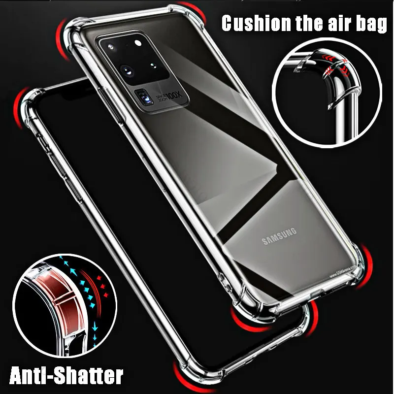 Phone Soft Case for Samsung Galaxy S20 Ultra 5G TPU HD Transparent for Sumsung S 20Ultra 5g 6.9\