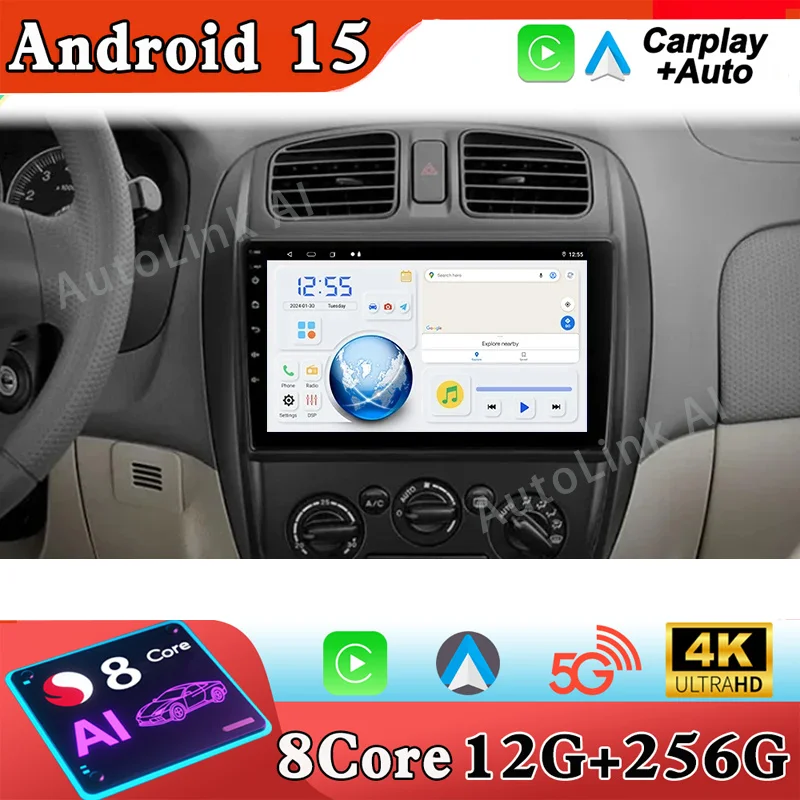 

Head Unit Android Auto For Mazda 323 BJ 2000 - 2003 Car Radio Multimedia Video Player Carplay GPS Navigation Stereo No 2din dvd
