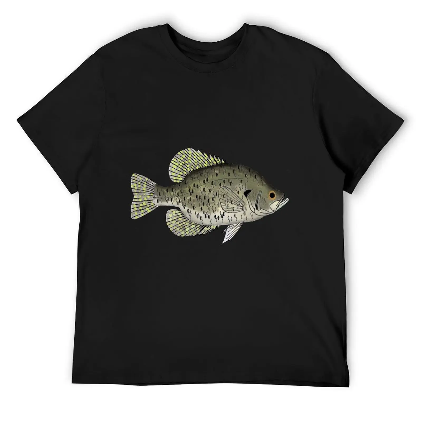 Black Crappie T-Shirt anime tshirt anime stuff man t shirt t shirts for men