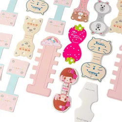 50Pcs Pink Jewelry Bracelet Hair Necklace Display Packing Cards Holder Cardboard Retail Accessory Small Business Packaging