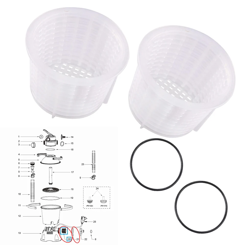 58397 58515 Pool Pump Spare Parts P6663 Strainer P6664 Seal Ring For Sand Filter Unit Water Cleaning System Hardware Tool