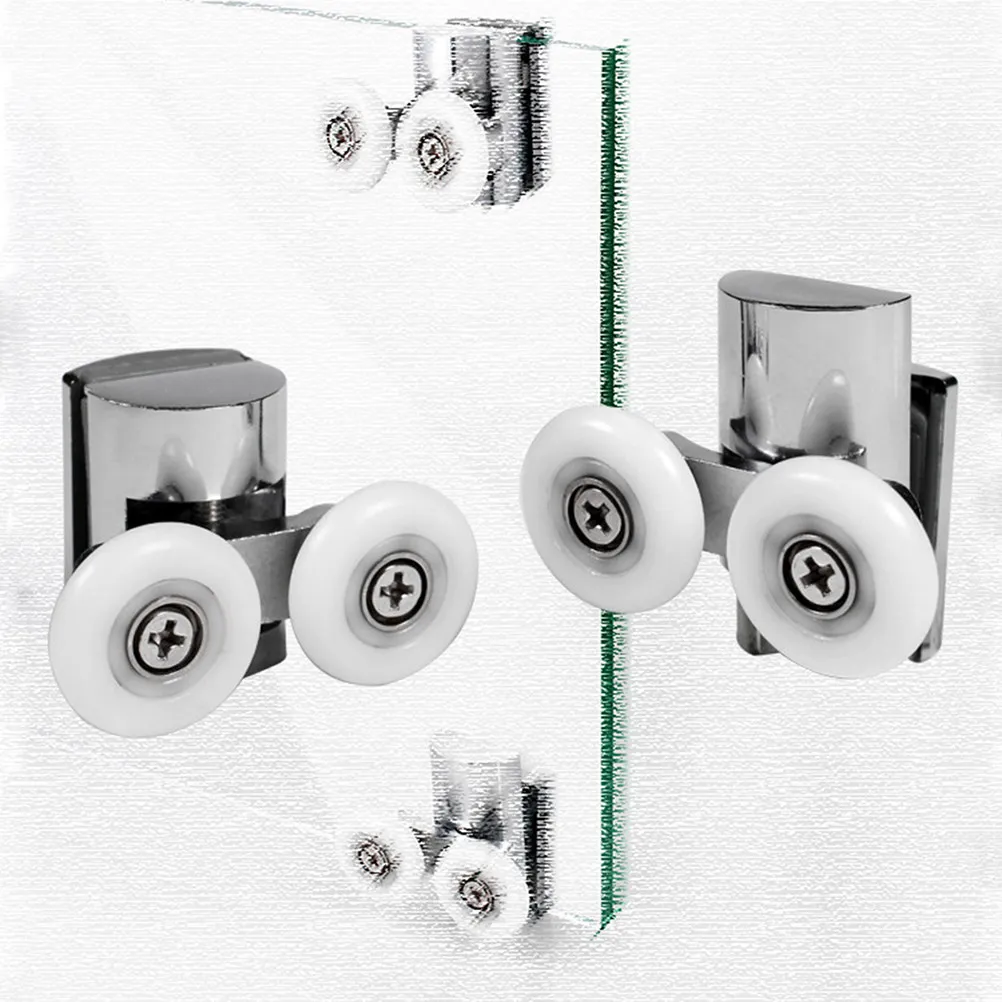 

Комплект из 4 роликов для стеклянных дверей ванной комнаты, диаметр 23 мм, нейлоновые ролики для раздвижных душевых дверей, износостойкие, для замены