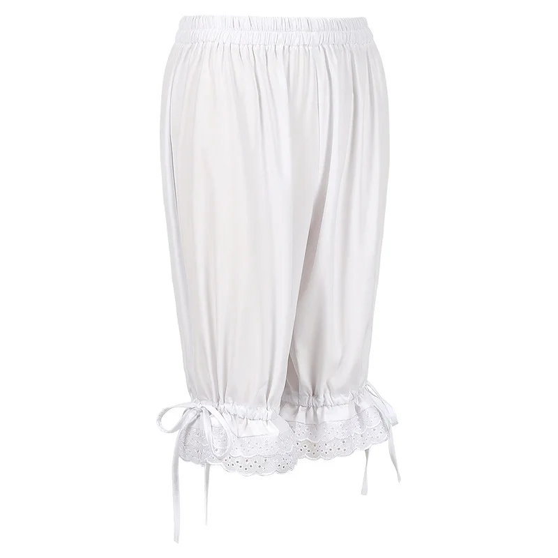 Loose Women's Lantern Pants Pure Color Lace Trimmed Spring Summer Autumn Winter New Arrival plus Size Ethnic Style Women's Tr...