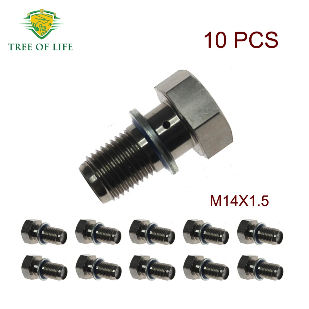 

10 шт. клапанов перепускных топливных (переливных) M14X1.5 20884328 для двигателей Volvo FH FM FMX, Renault Trucks D11 D13 DXi 11 DXi 13, номера 7420884328, 24687818