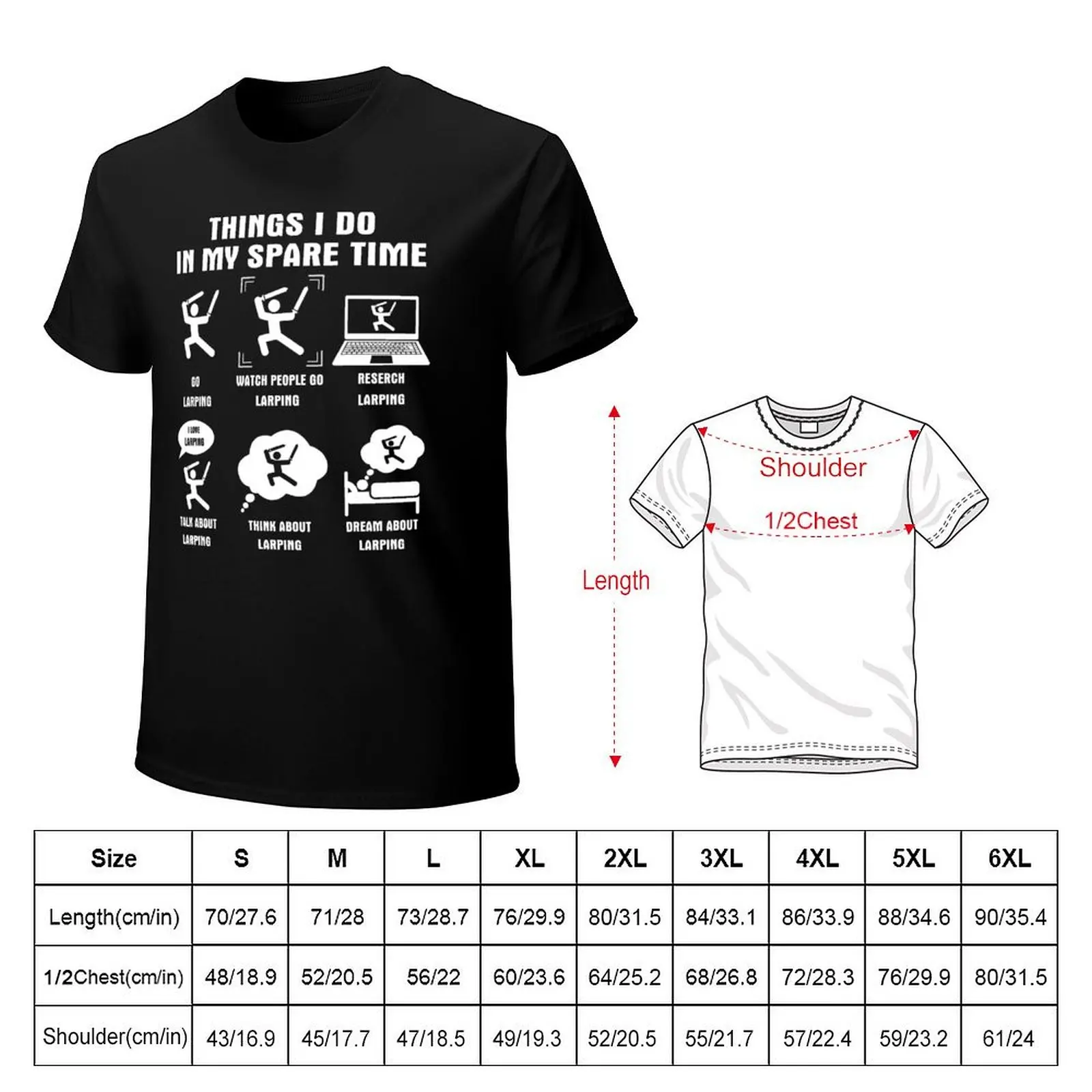 Larping Lover T-Shirt t shirt man casual T-Shirt