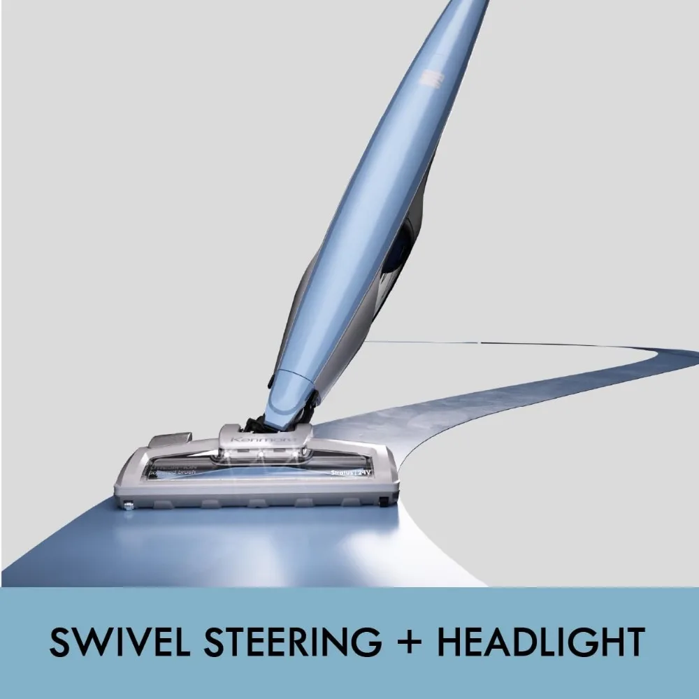 Vacuum Stick Tanpa Kabel 16V Ringan 2-in-1 Genggam, Lampu LED dengan Kontrol 2-Kecepatan untuk Lantai Kayu Keras, Karpet & Bulu Hewan Peliharaan