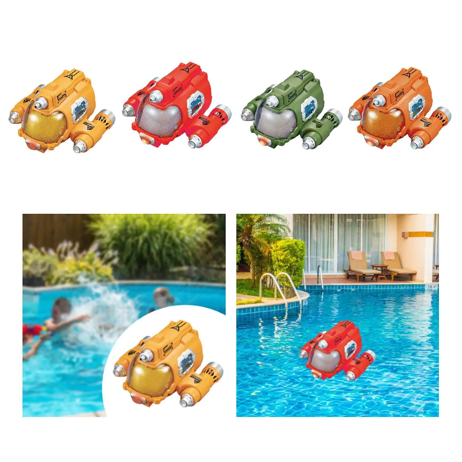 RC Boat Swimming Pool Toys Gift for Boys Girls Remote Control Spray Gasboat Toys