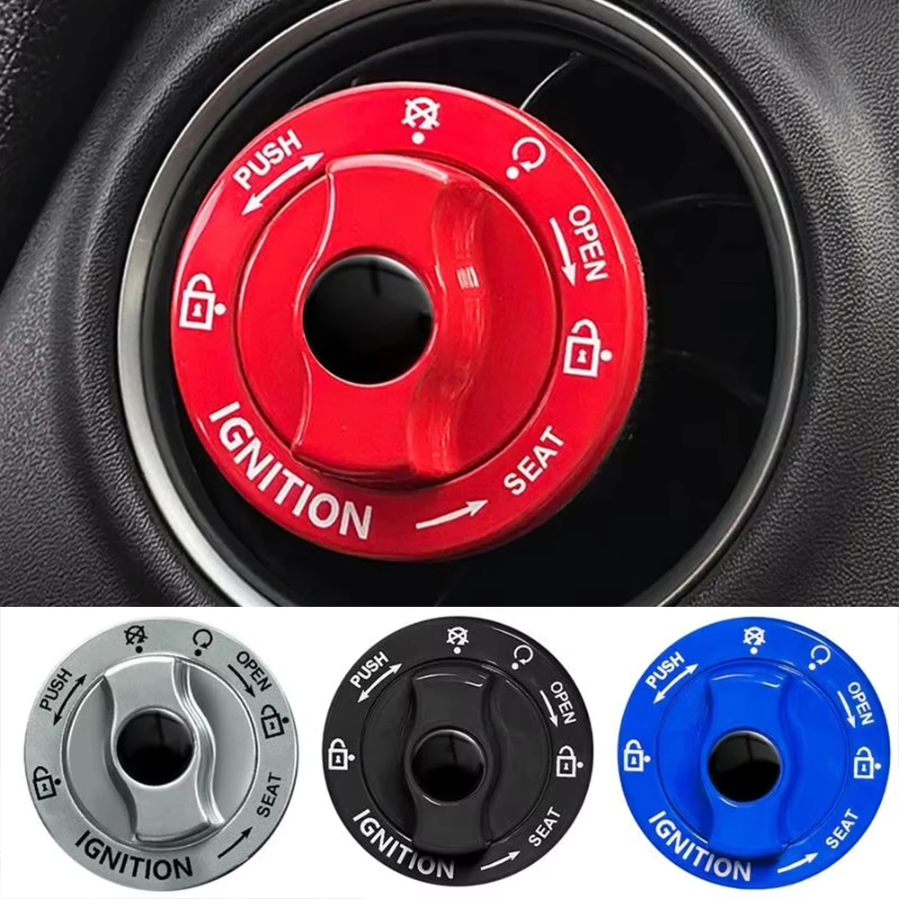 For Auto Interior Ignition Button Cover Alloy Car One-Touch Start Button Engine Contact Protective Cover Ignition Switchs