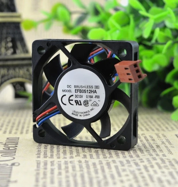 

Brand New Original 50mm Fan EFB0512HA 50x50x10mm 12V 0.15A Ball Bearing 3-Pin CPU Cooling Fan Fast delivery